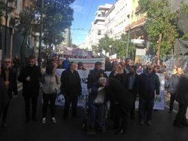 Πορεία διαμαρτυρίας 1500 ανθρώπων με αναπηρία