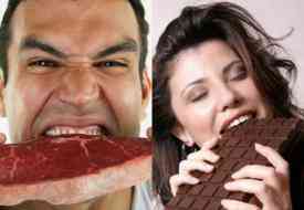 Γιατί οι γυναίκες θέλουν σοκολάτα και οι άνδρες… μπριζόλες