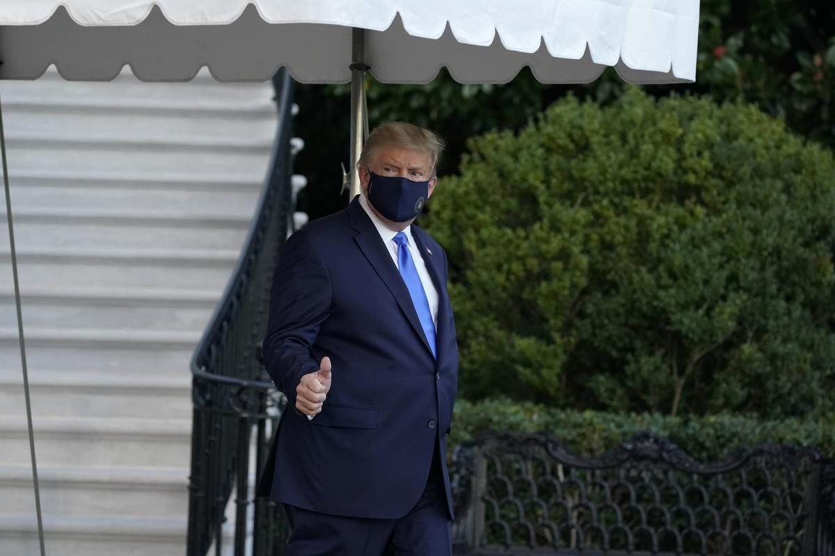 Τραμπ: “Το πραγματικό “τεστ” για την υγεία μου θα έρθει τις επόμενες μέρες”