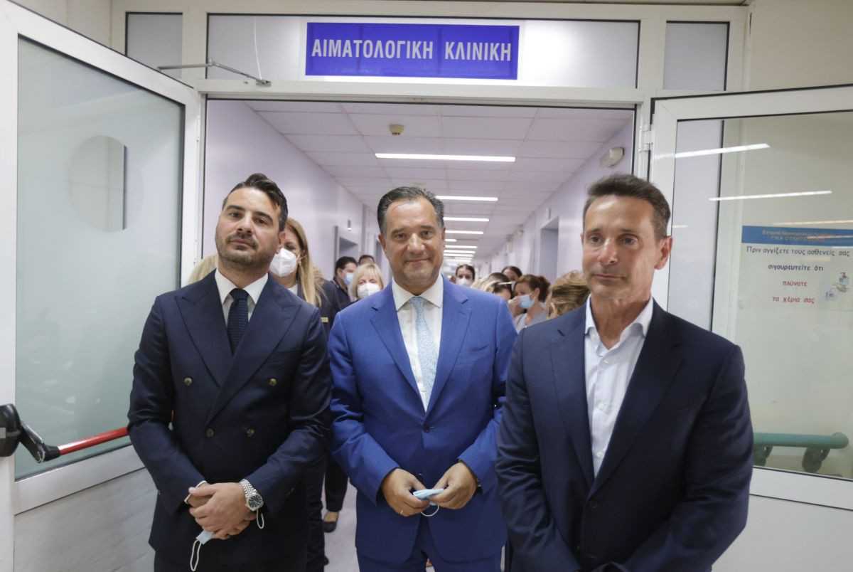 Ευαγγελισμός: Ο Άδωνις Γεωργιάδης στα εγκαίνια της ανακαινισμένης Αιματολογικής Κλινικής